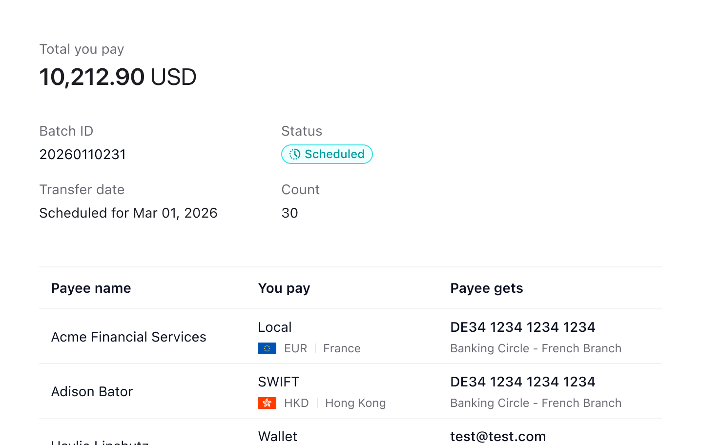 Streamline global supplier payouts